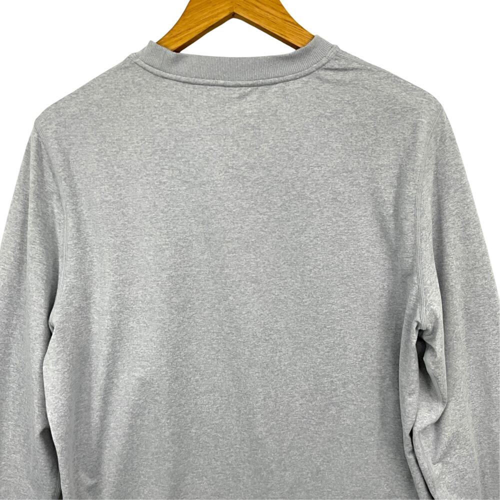 Vuori Ponto Performance Crew Sweatshirt Mens Large Gray Orangetheory Long Sleeve - Picture 5 of 11